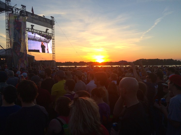 Flogging Molly over sunset! 