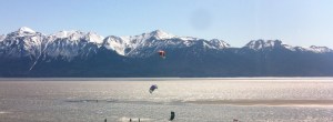 Kite Surfers along Turnagain Arm