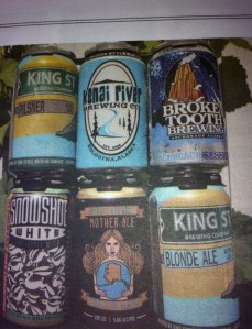 A variety of AK breweries are now offering cans